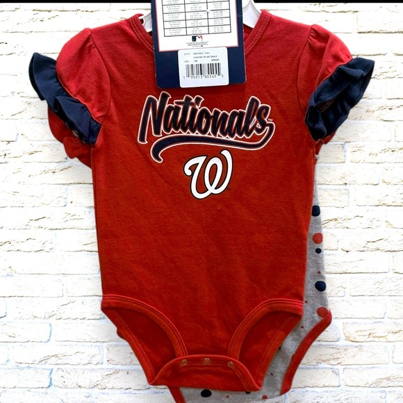 COPY - Washington Nationals Baby Creepers NWT - Set of 2 Onesies - Size 12 mont… - Picture 2 of 4